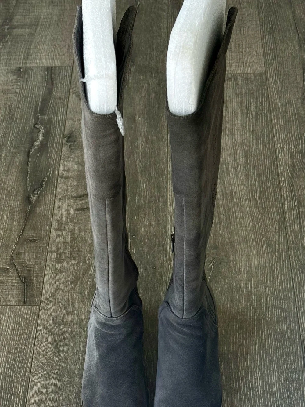 Vince Camuto Tall Gray Suede Over-the-Knee Boots